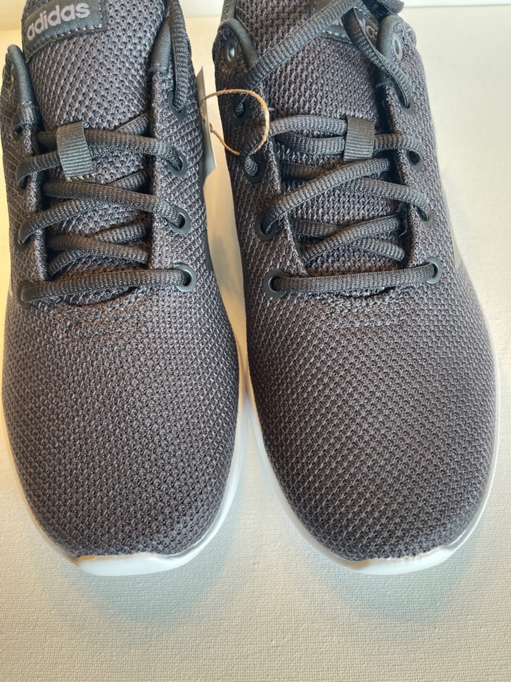 NIB ADIDAS WOMENS LITERACER CLN 2.0 SNEAKER CARBON/IRON METALLIC/CORE BLK SZ 8.5 - Picture 6 of 13